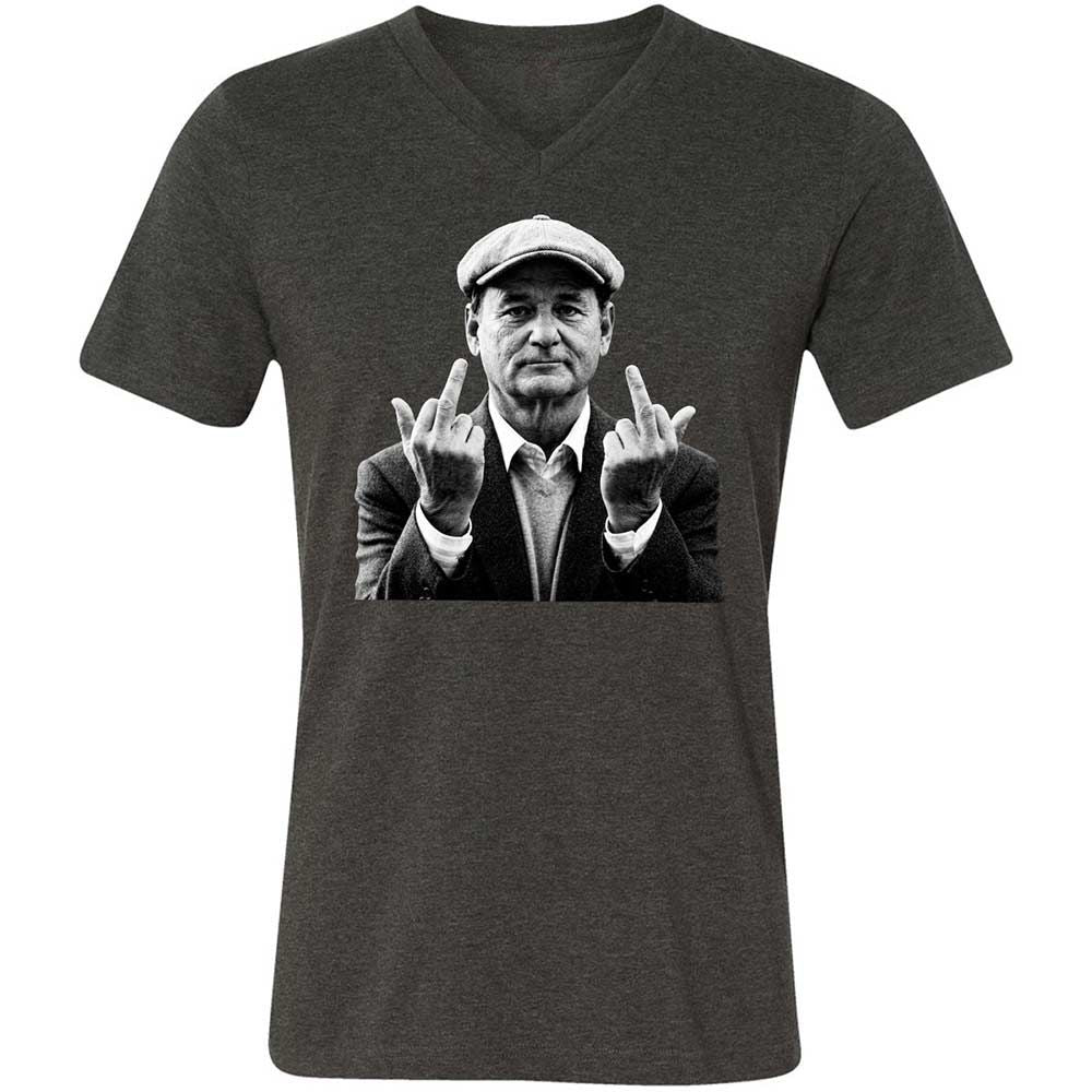Bill Murray Middle Finger - Dark Grey Heather - 9