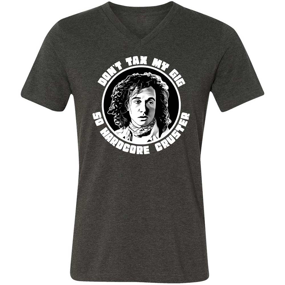 Unisex V-Neck T-Shirt - 5F8L6DXV - Dark Grey Heather - 9