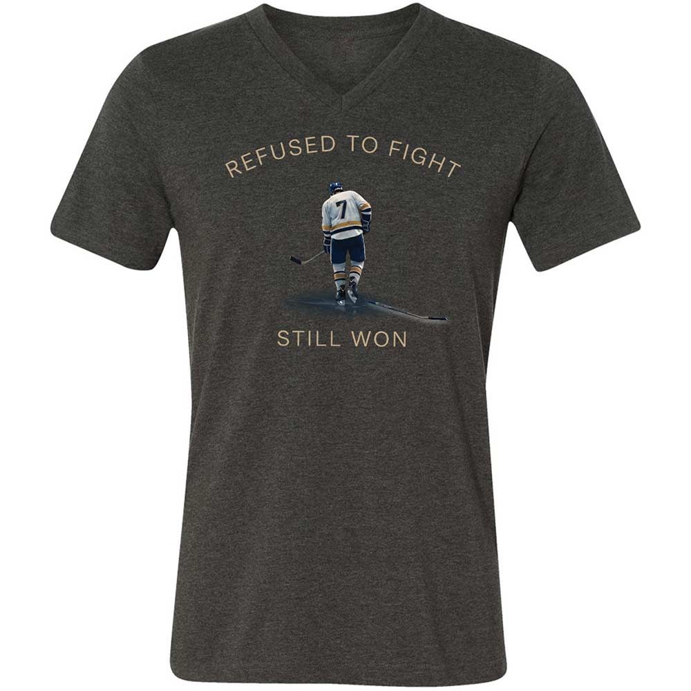 Unisex V-Neck T-Shirt - SN47RZLG - Dark Grey Heather - 9