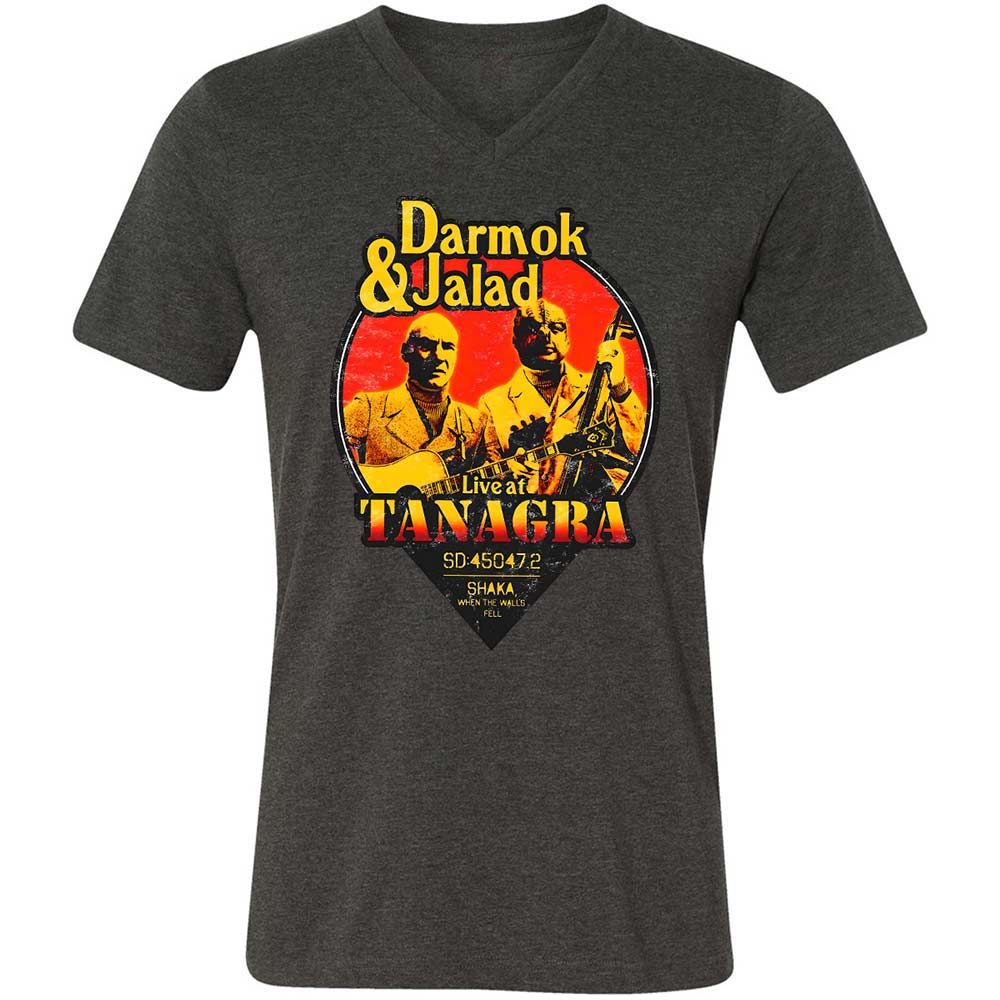 Unisex V-Neck T-Shirt - 3NRGSVWD - Dark Grey Heather - 9