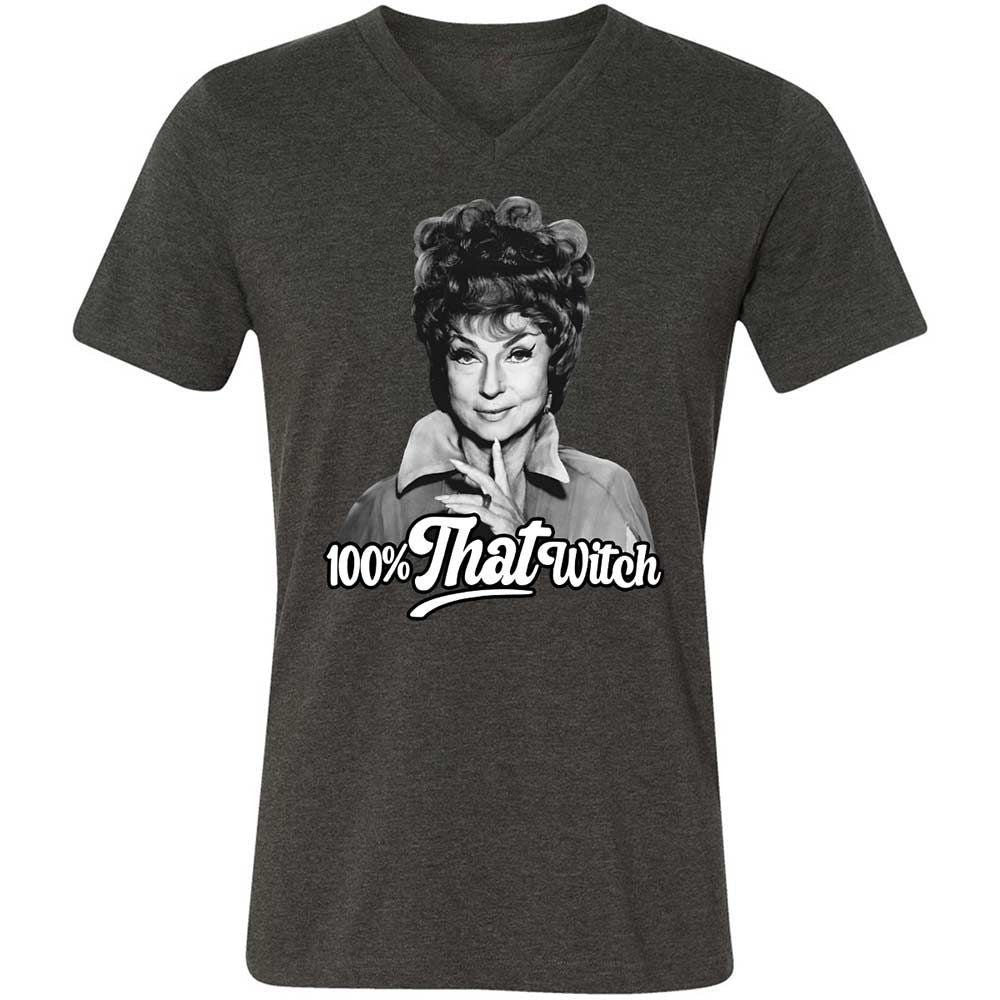 Unisex V-Neck T-Shirt - UNXN1MCS - Dark Grey Heather - 9