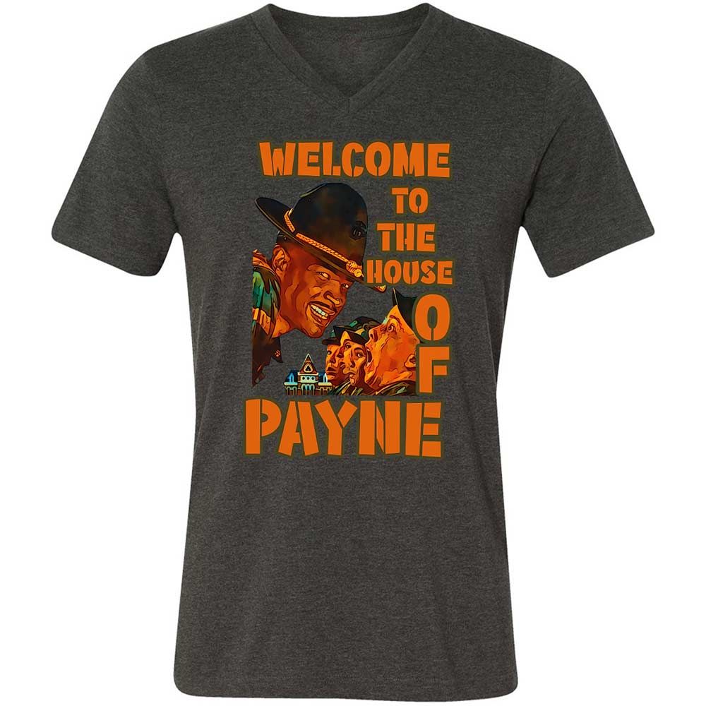 Unisex V-Neck T-Shirt - LNMYTHTS - Dark Grey Heather - 9