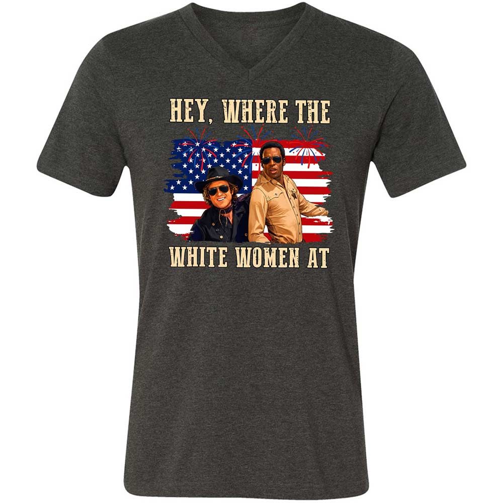 Hey Where The White At - Dark Grey Heather - 9