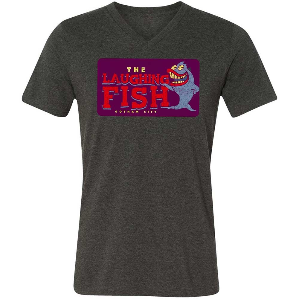 Unisex V-Neck T-Shirt - SC55N8V4 - Dark Grey Heather - 9
