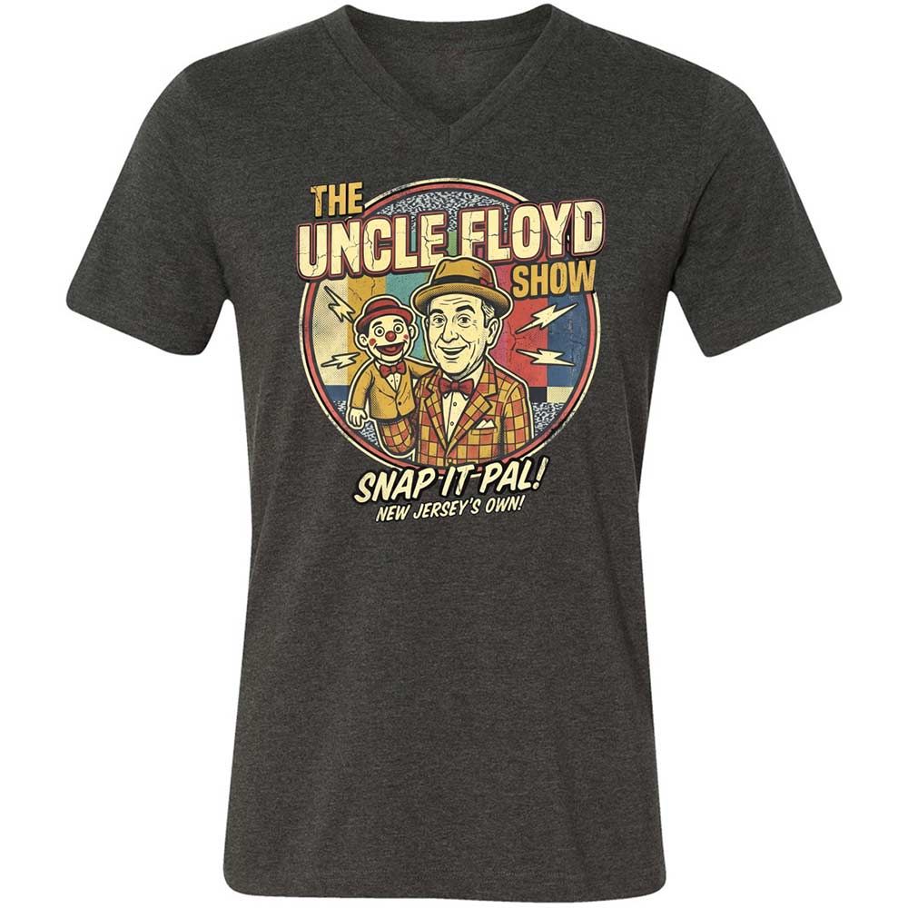 Unisex V-Neck T-Shirt - KGSH9SMS - Dark Grey Heather - 9