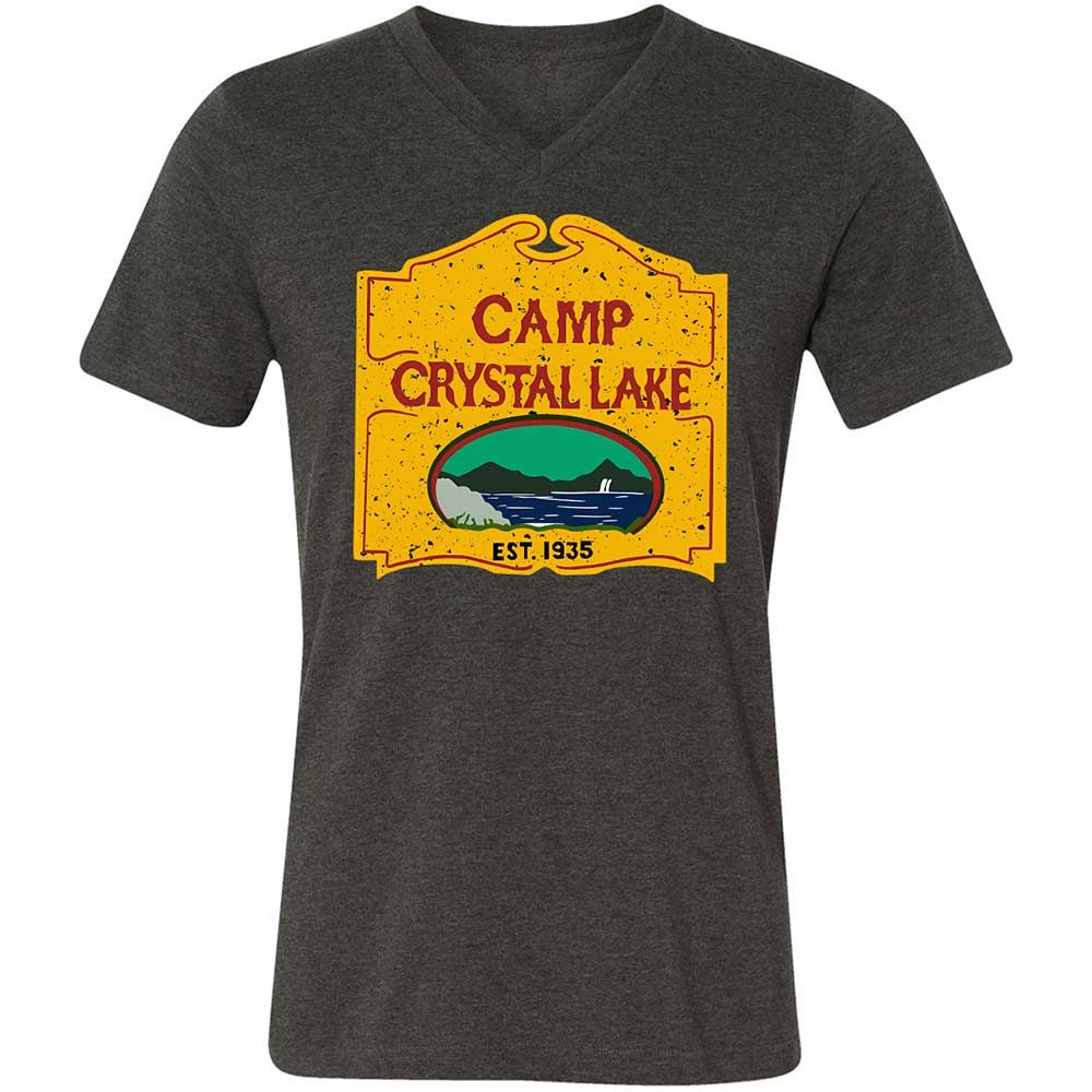 Unisex V-Neck T-Shirt - HMD99AW6 - Dark Grey Heather - 9