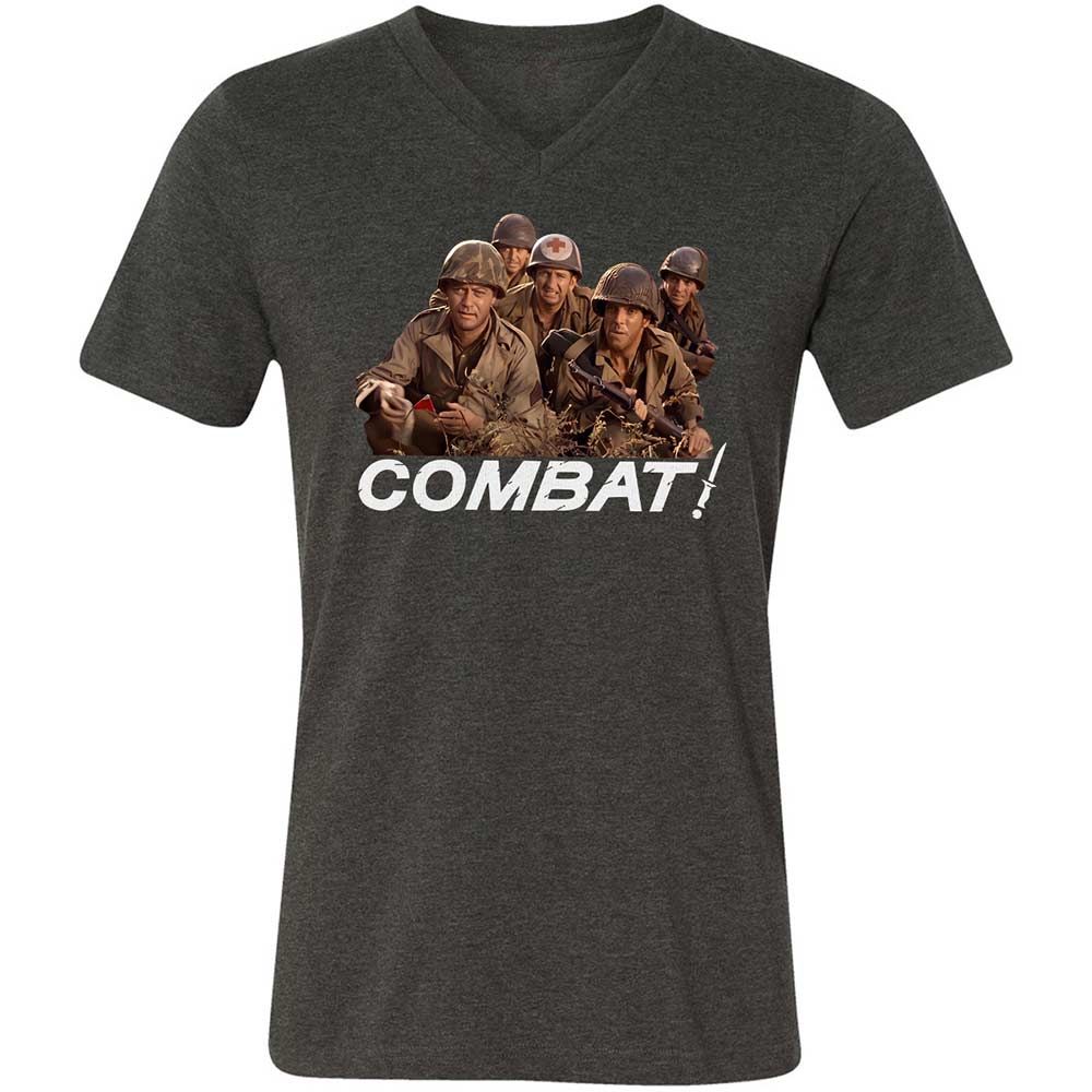 Unisex V-Neck T-Shirt - FF5MBPQC - Dark Grey Heather - 9