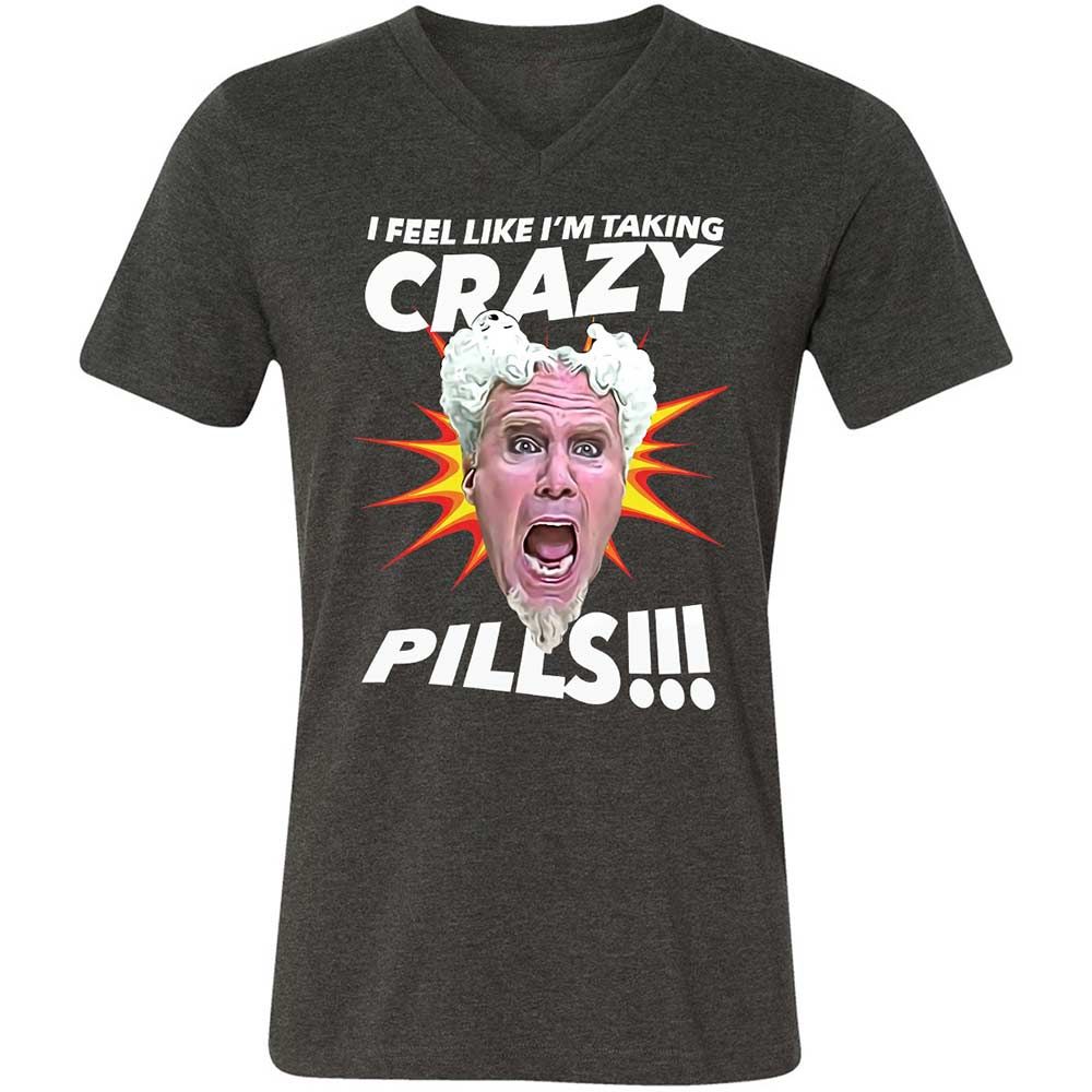 Unisex V-Neck T-Shirt - EDUCP8L7 - Dark Grey Heather - 9