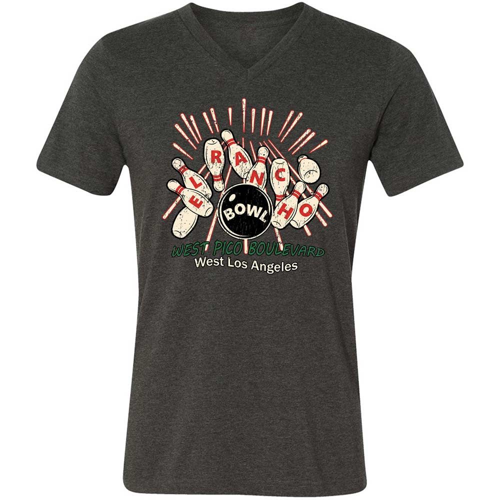 Unisex V-Neck T-Shirt - C5VAMVBX - Dark Grey Heather - 9