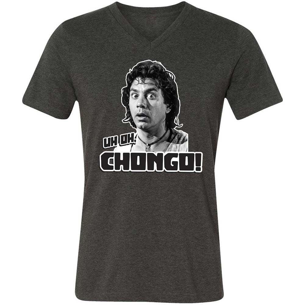 Unisex V-Neck T-Shirt - KV51UC9H - Dark Grey Heather - 9