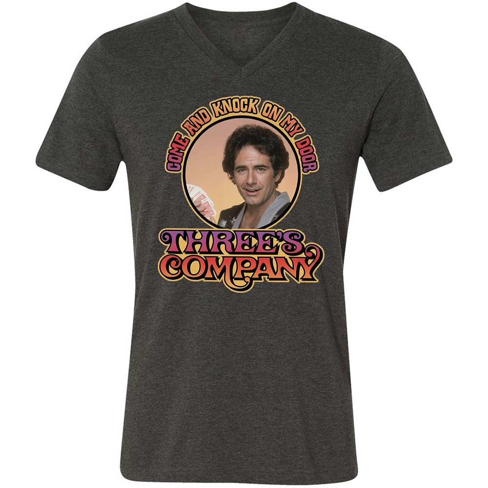 Unisex V-Neck T-Shirt - FR3ARW2U - Dark Grey Heather - 9