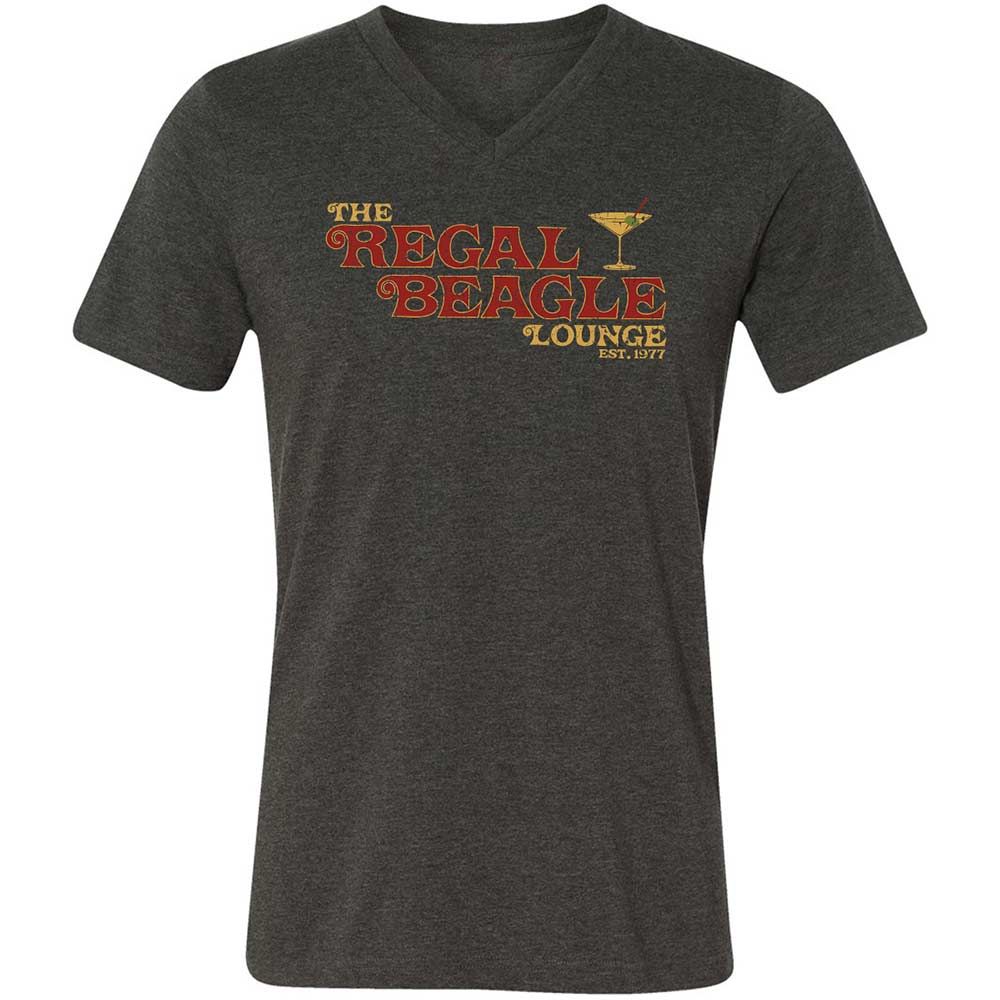Unisex V-Neck T-Shirt - 9624Z5Z1 - Dark Grey Heather - 9