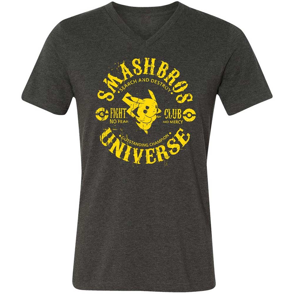 Unisex V-Neck T-Shirt - 5BJ47WRY - Dark Grey Heather - 9