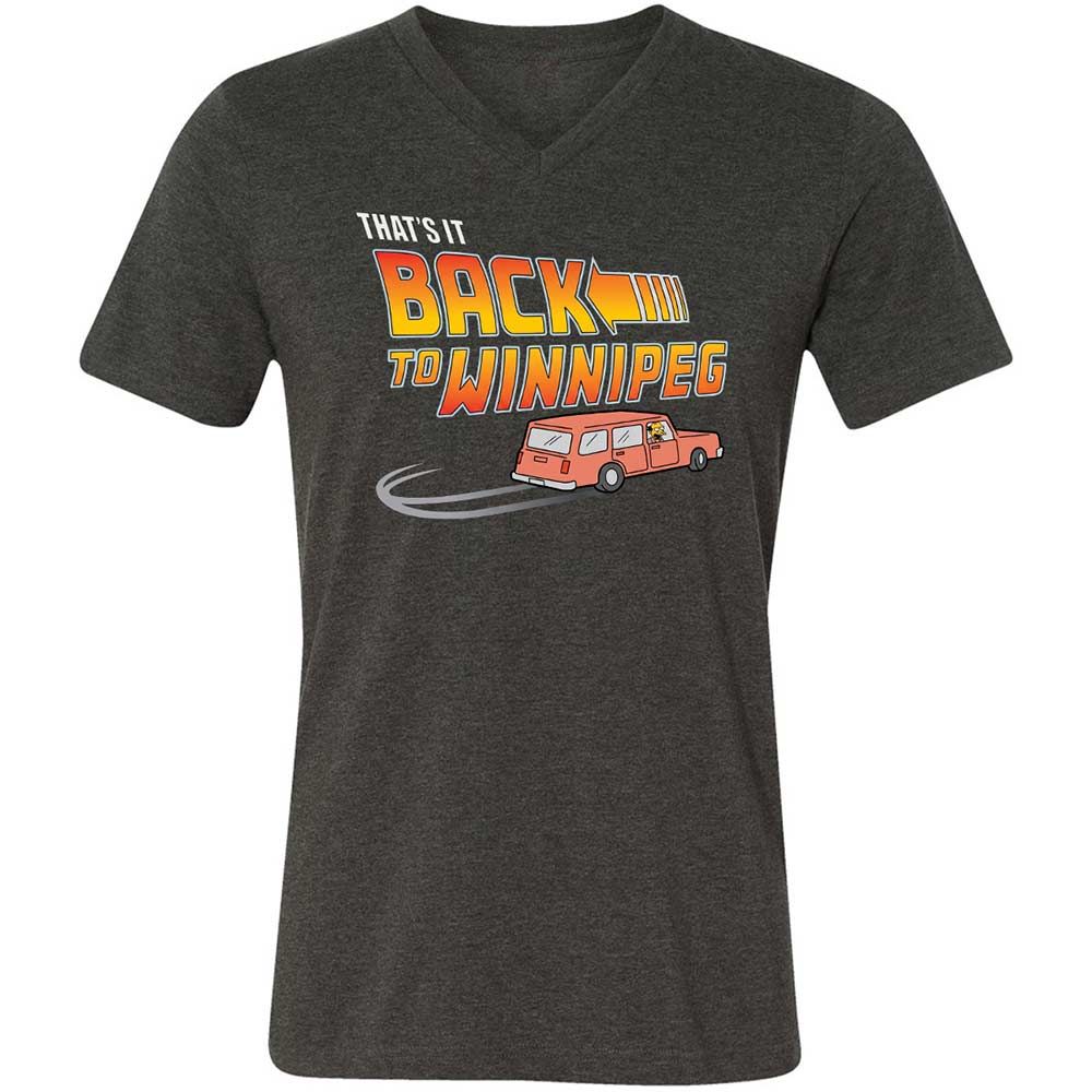 Unisex V-Neck T-Shirt - KXQABK3J - Dark Grey Heather - 9