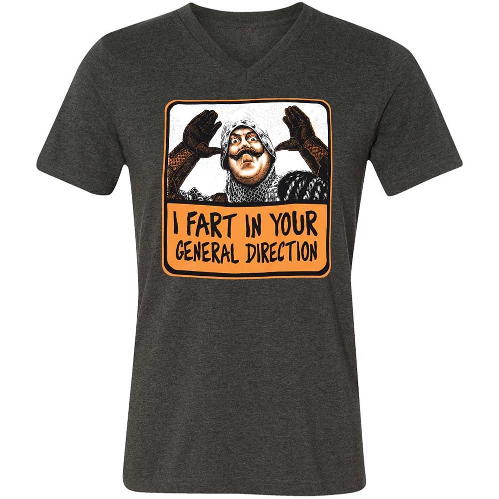 Unisex V-Neck T-Shirt - SM2Y2CWA - Dark Grey Heather - 9