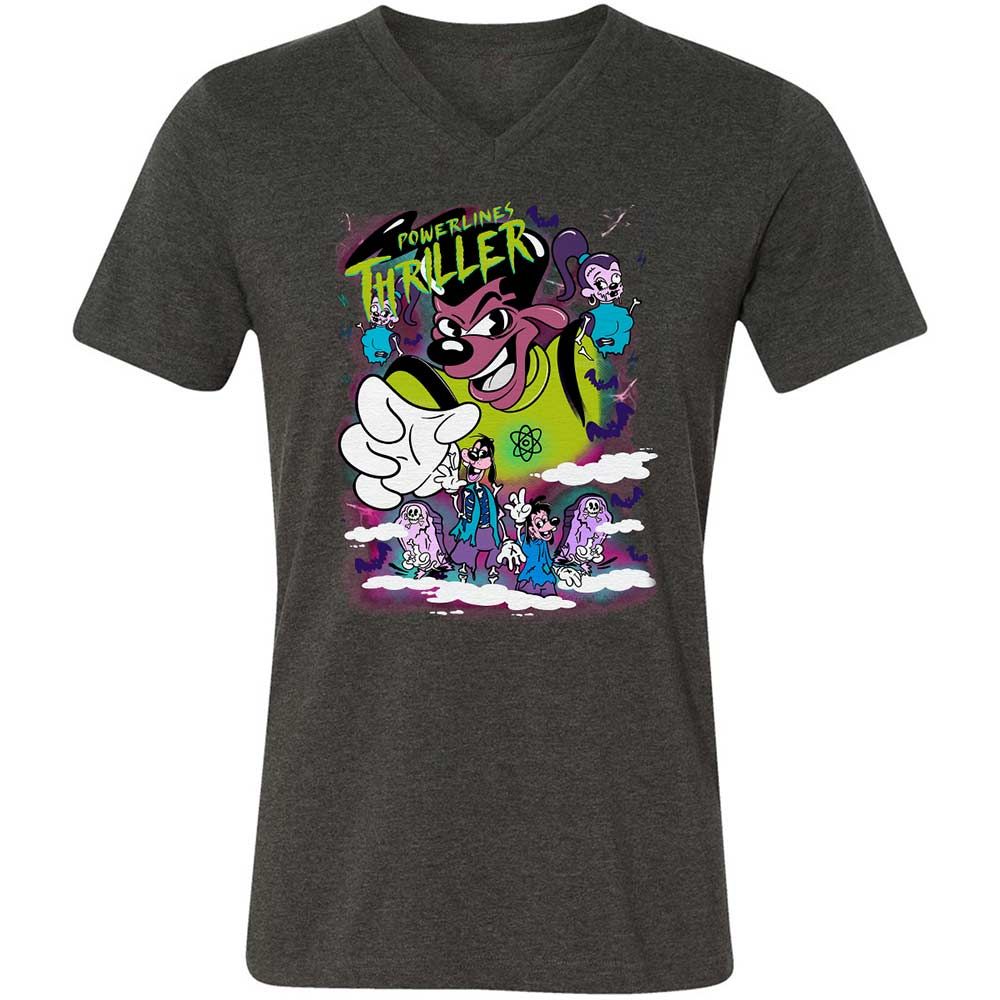 Vintage Pop Cartoon Horror Mashup - Dark Grey Heather - 9