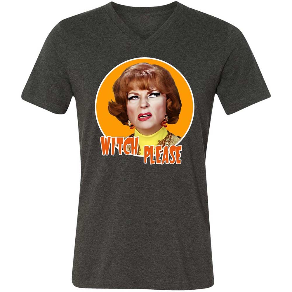 Unisex V-Neck T-Shirt - Y3EJEZ6C - Dark Grey Heather - 9