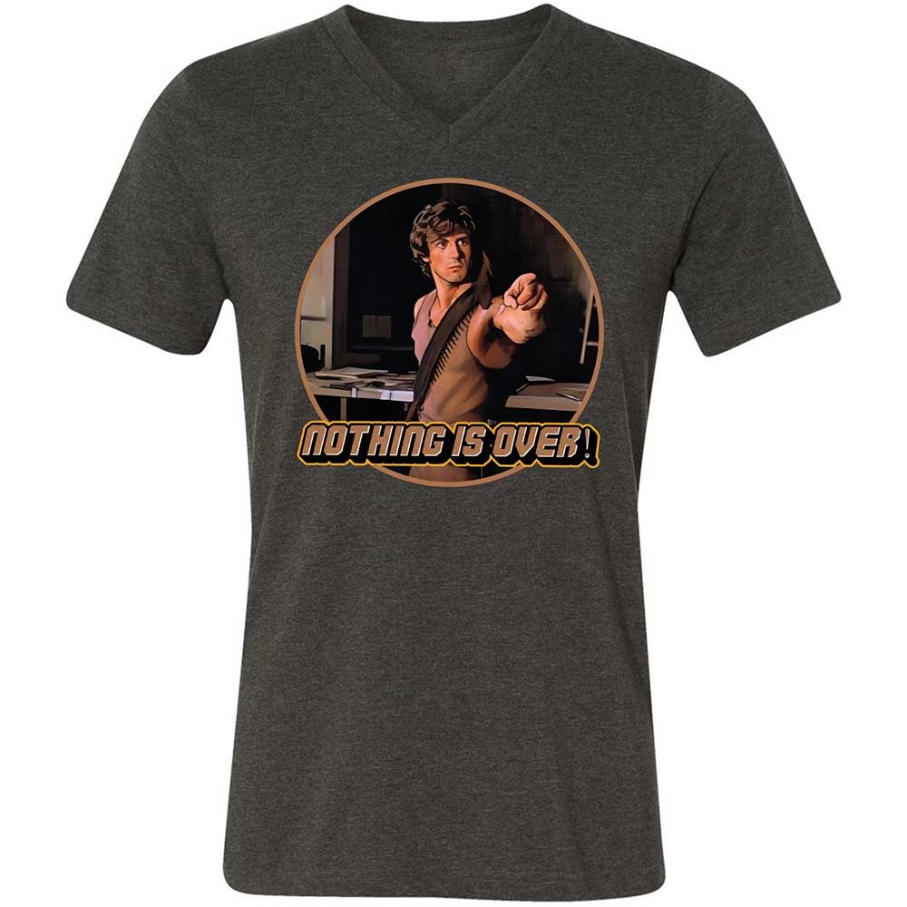 Unisex V-Neck T-Shirt - MSABL1HT - Dark Grey Heather - 9