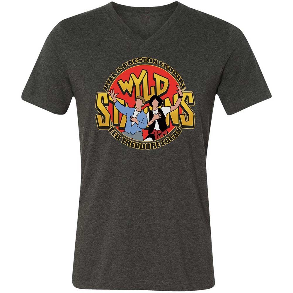 Unisex V-Neck T-Shirt - FB1J95J3 - Dark Grey Heather - 9