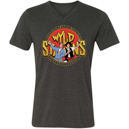 Unisex V-Neck T-Shirt - FB1J95J3 - Dark Grey Heather - 9