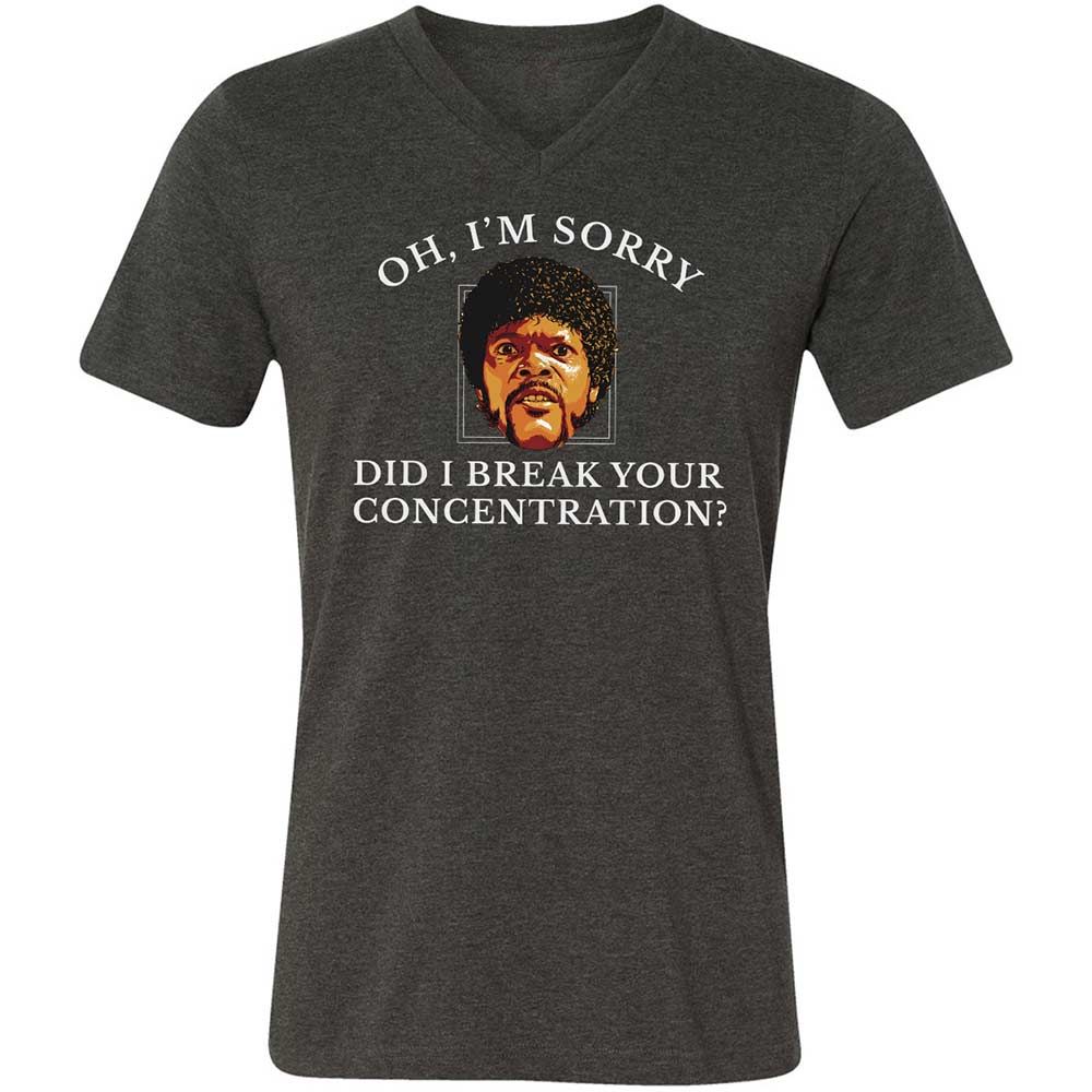 Unisex V-Neck T-Shirt - HFYCRKTJ - Dark Grey Heather - 9