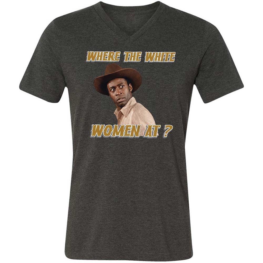 Unisex V-Neck T-Shirt - FYGNUFSF - Dark Grey Heather - 9