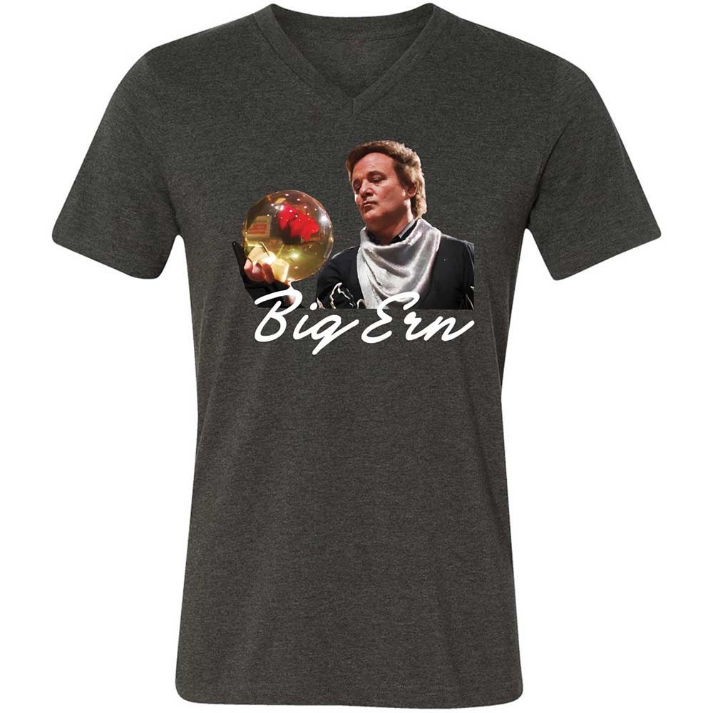Unisex V-Neck T-Shirt - EQT88DU8 - Dark Grey Heather - 9
