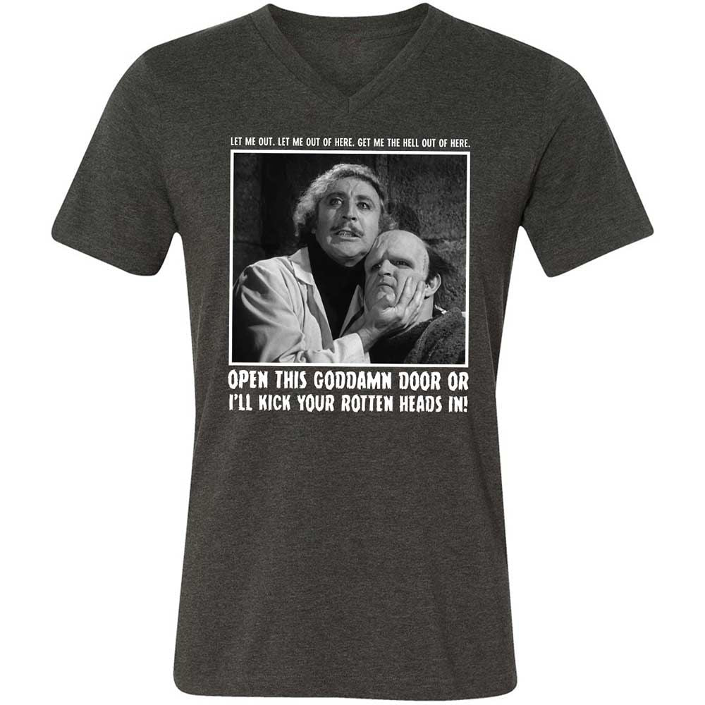 Unisex V-Neck T-Shirt - FU8ECDG2 - Dark Grey Heather - 9