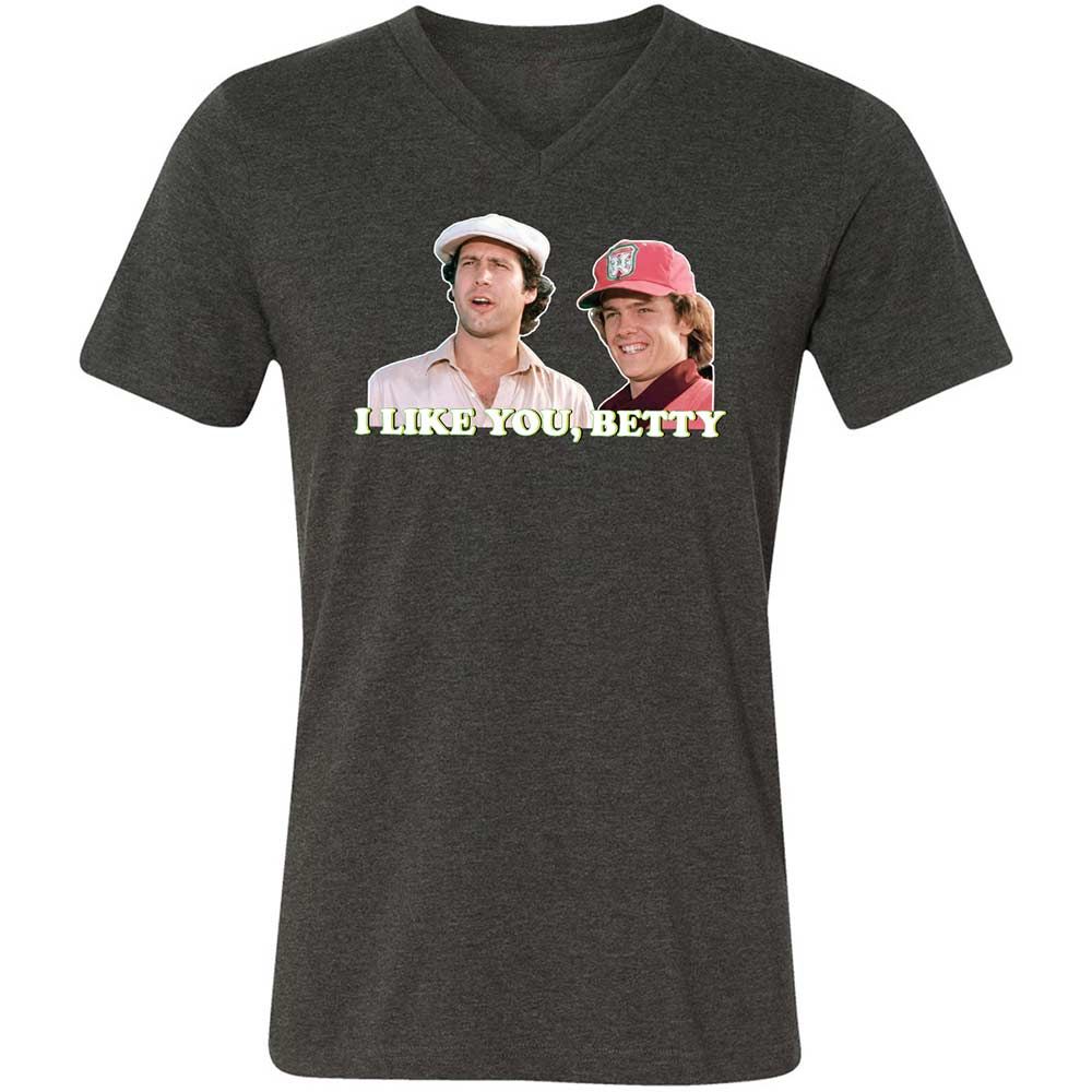 Unisex V-Neck T-Shirt - ZE3LN7TP - Dark Grey Heather - 9