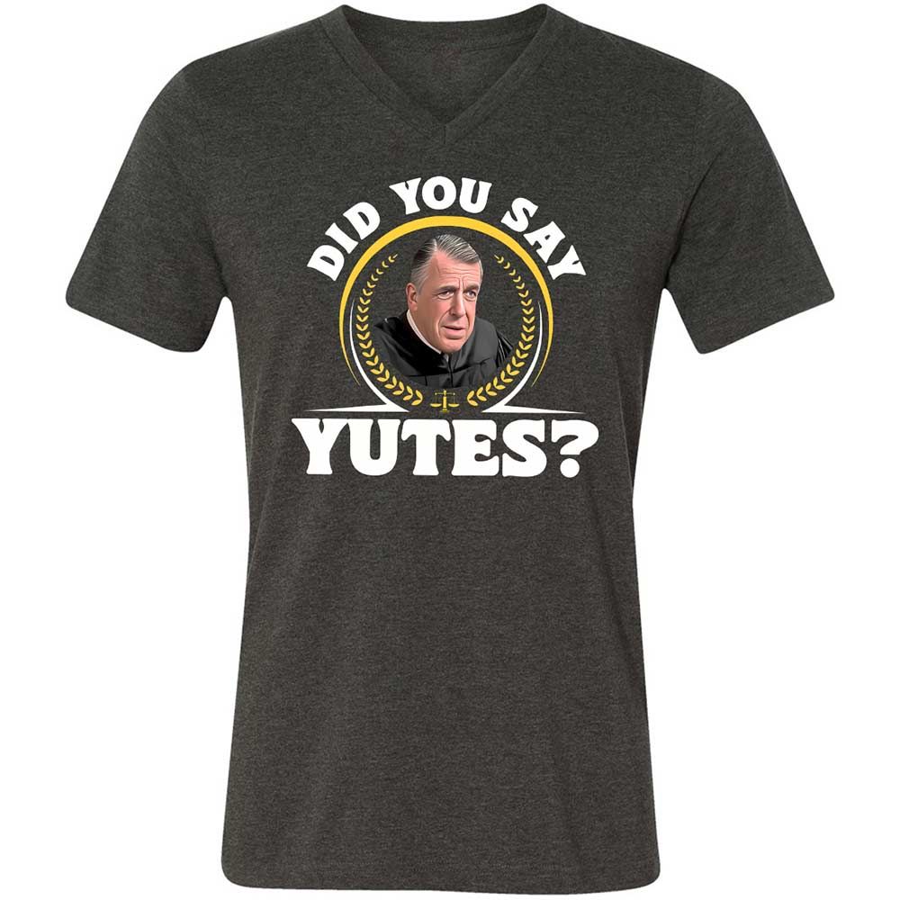Unisex V-Neck T-Shirt - VM2GW4CU - Dark Grey Heather - 9