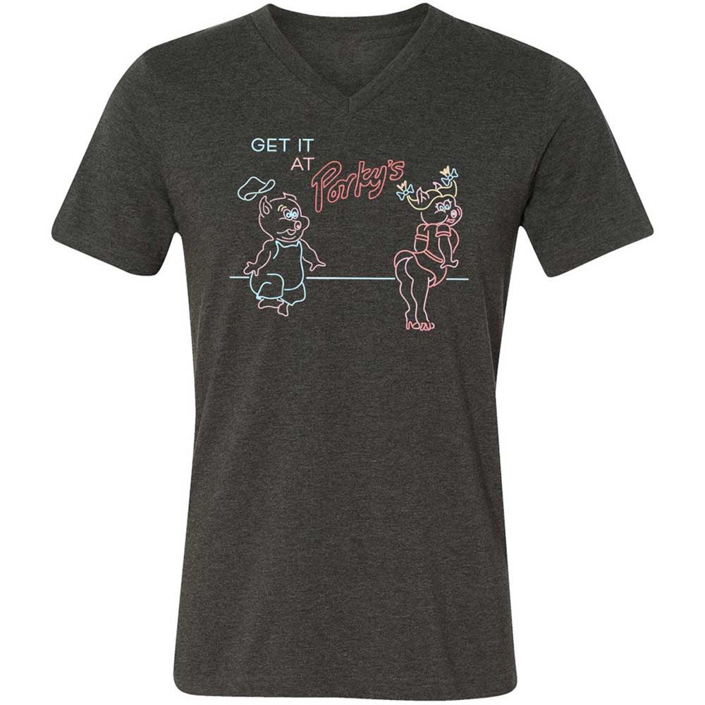 Unisex V-Neck T-Shirt - CNWSTWEY - Dark Grey Heather - 9