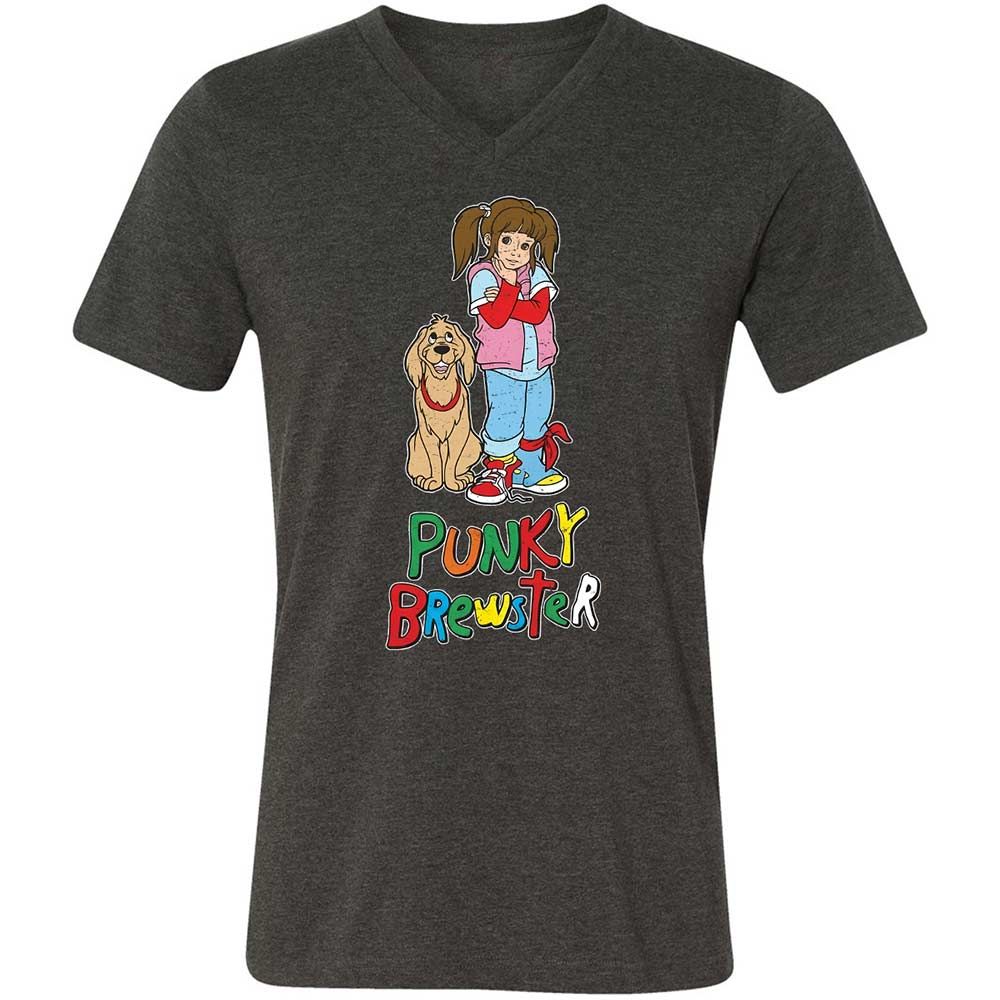 Unisex V-Neck T-Shirt - 37G7L8KB - Dark Grey Heather - 9