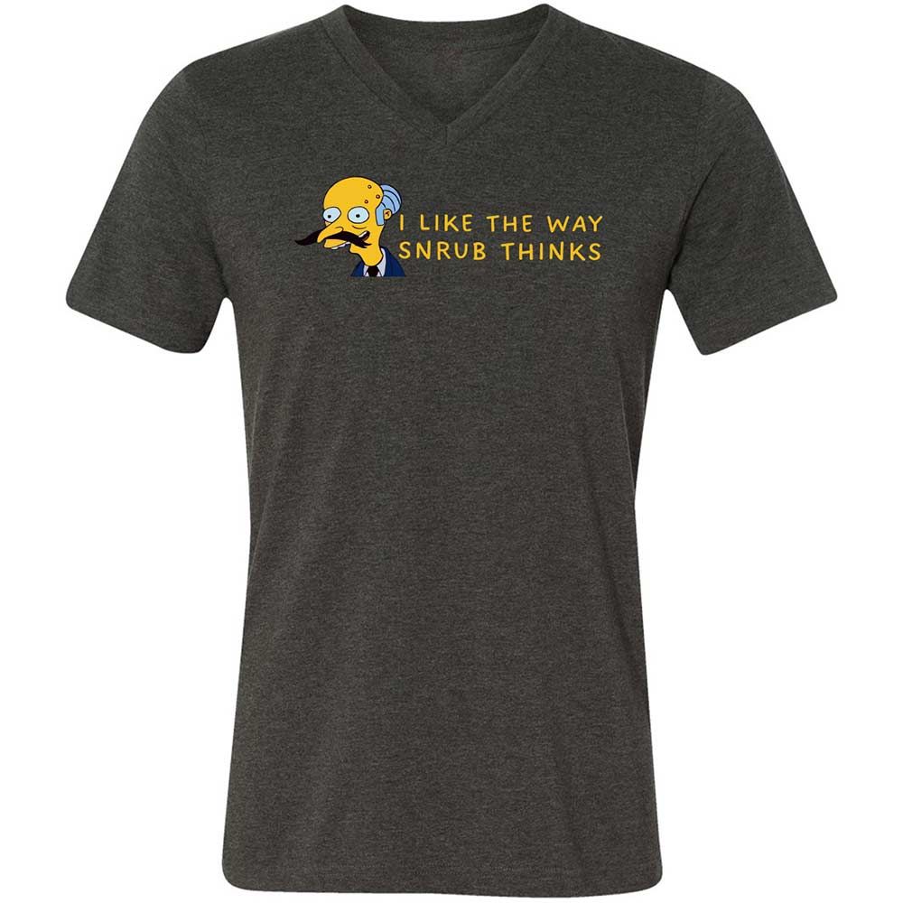 Unisex V-Neck T-Shirt - S1VR2LWG - Dark Grey Heather - 9