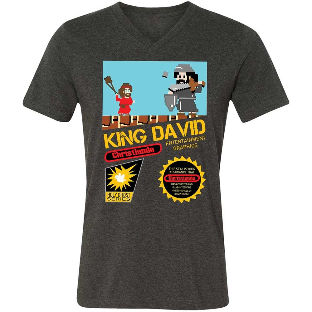 David Vs Goliath Cool Christian - Dark Grey Heather - 9
