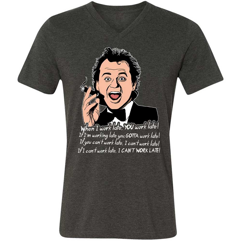When I work late - Dark Grey Heather - 9