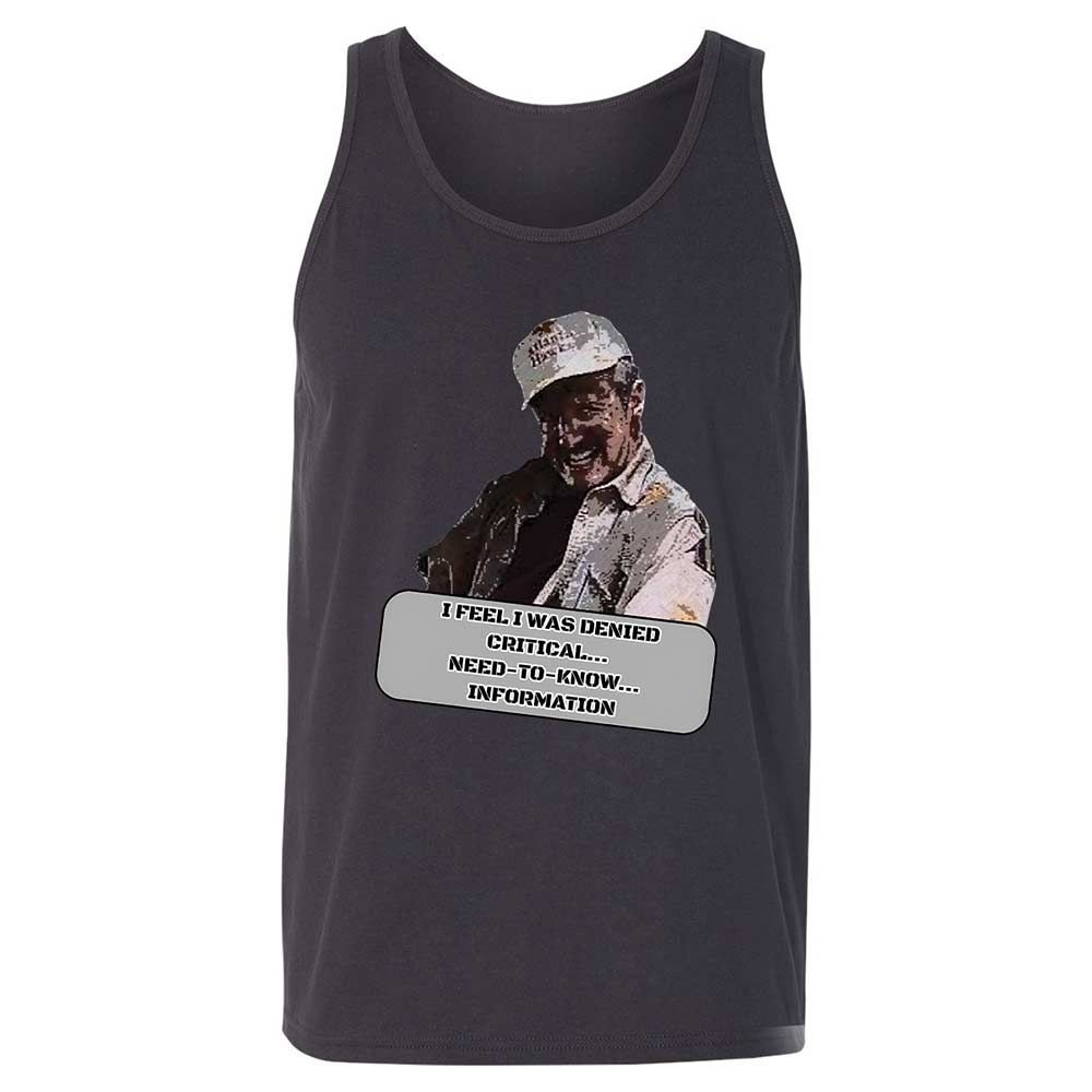 Need To Know Information - Dark Grey - 9