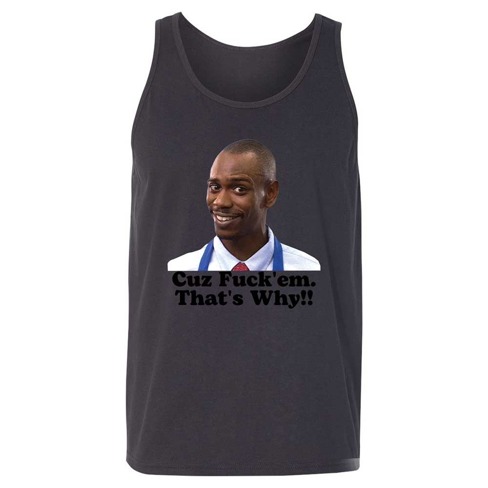 Unisex Jersey Tank - BJUU7P59 - Dark Grey - 9