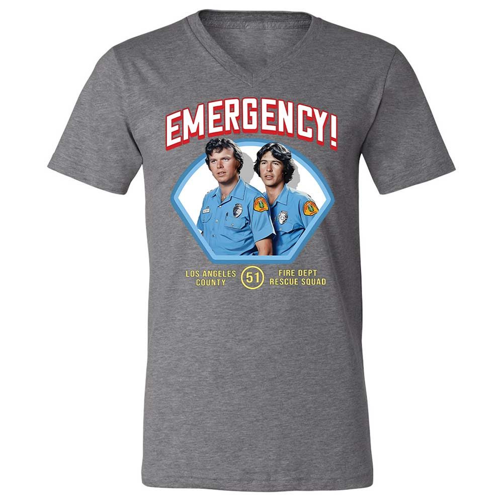 Unisex V-Neck T-Shirt - QABHDMRG - Deep Heather - 9