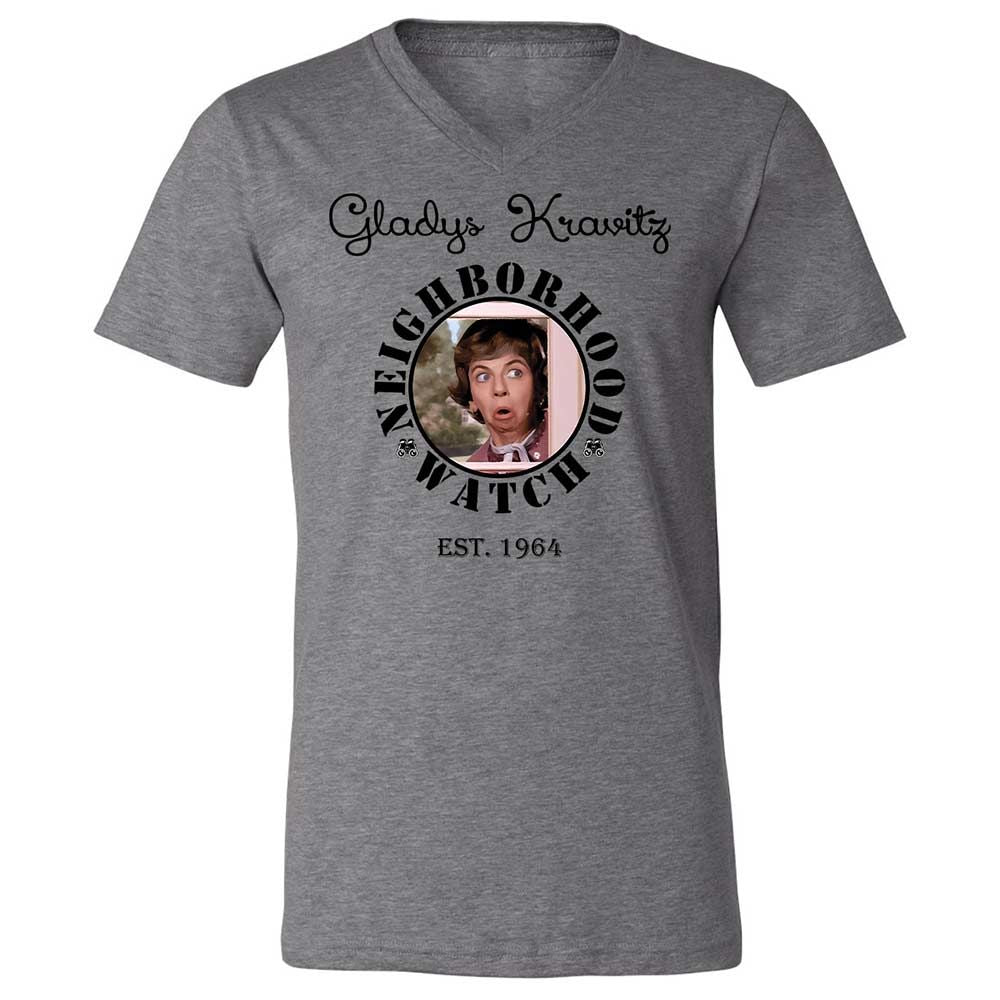 Unisex V-Neck T-Shirt - TAZQTQEM - Deep Heather - 9