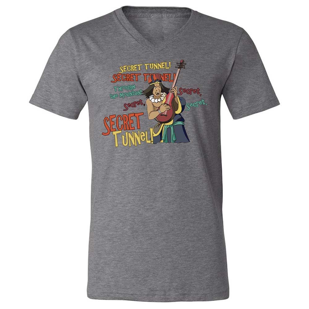 Unisex V-Neck T-Shirt - PQZ9ZBE1 - Deep Heather - 9