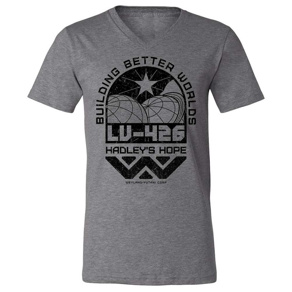 Unisex V-Neck T-Shirt - 49LNVHDF - Deep Heather - 9