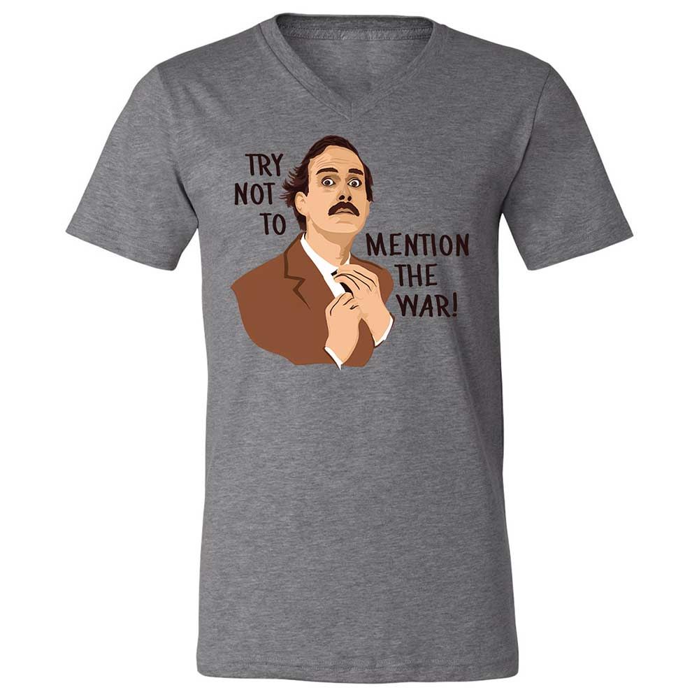 Unisex V-Neck T-Shirt - ZZZSSWFB - Deep Heather - 9