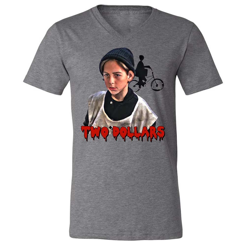 Unisex V-Neck T-Shirt - Z2UPECGS - Deep Heather - 9
