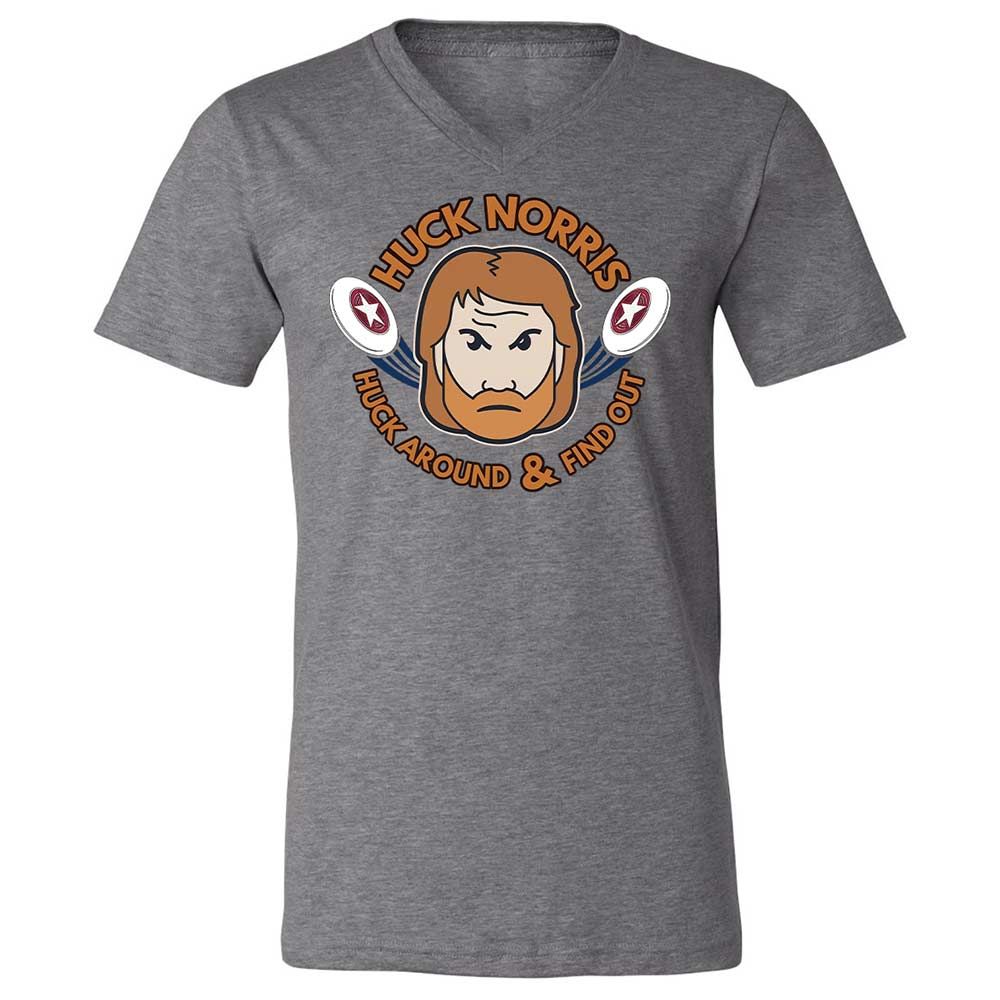 Unisex V-Neck T-Shirt - LNYD3Y8C - Deep Heather - 9