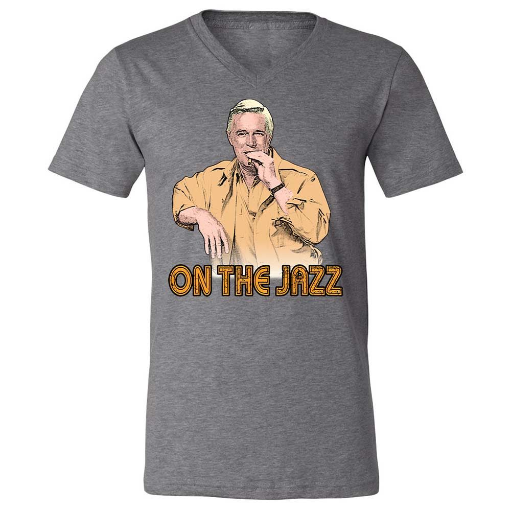 Unisex V-Neck T-Shirt - ZB25GMHY - Deep Heather - 9