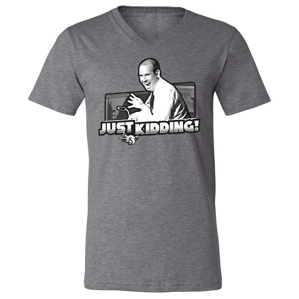 Unisex V-Neck T-Shirt - JZWFLF69 - Deep Heather - 9
