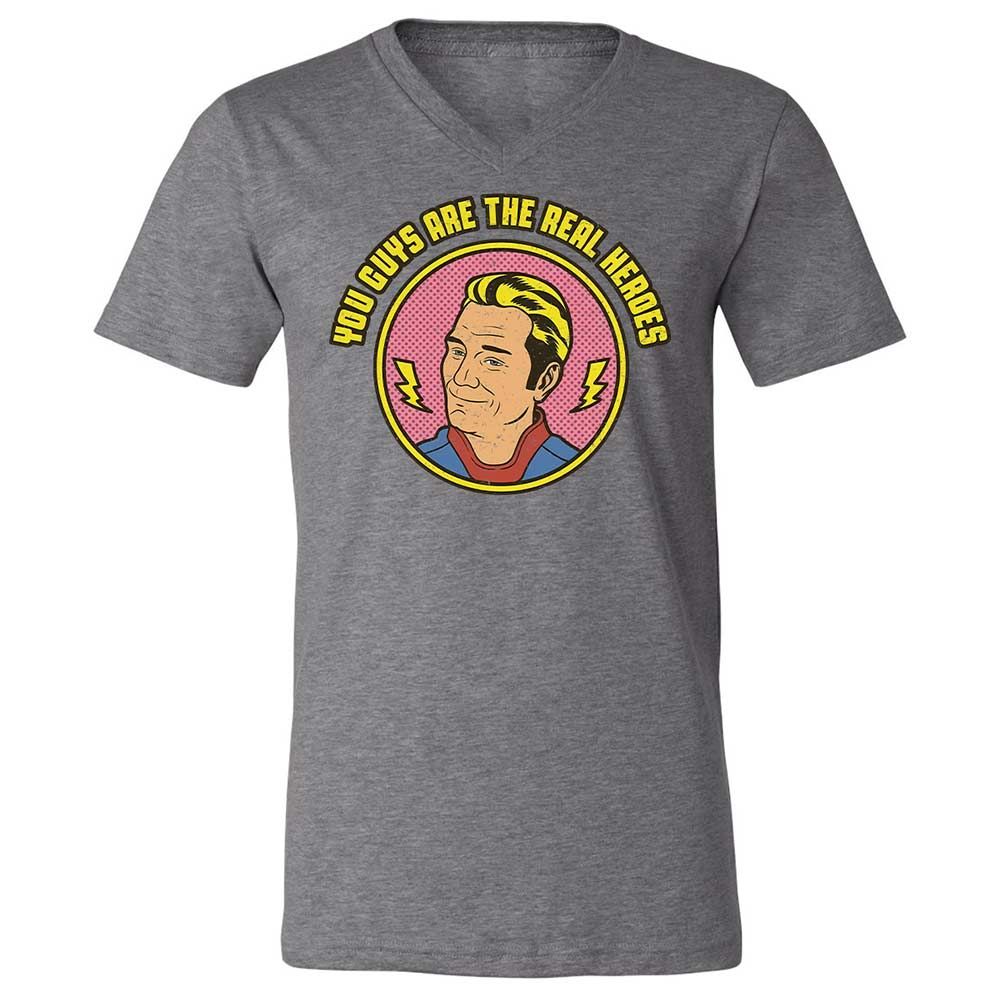 Unisex V-Neck T-Shirt - K3PNR8YK - Deep Heather - 9