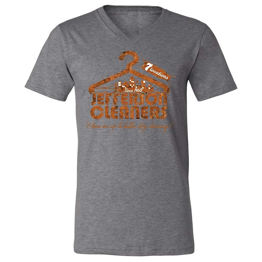 Unisex V-Neck T-Shirt - 5HHWKXP8 - Deep Heather - 9