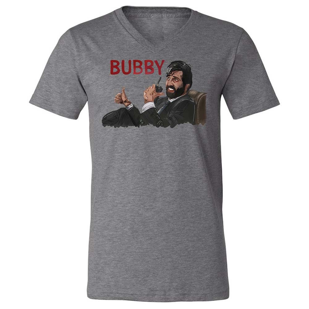 Unisex V-Neck T-Shirt - 7LNYNKHQ - Deep Heather - 9