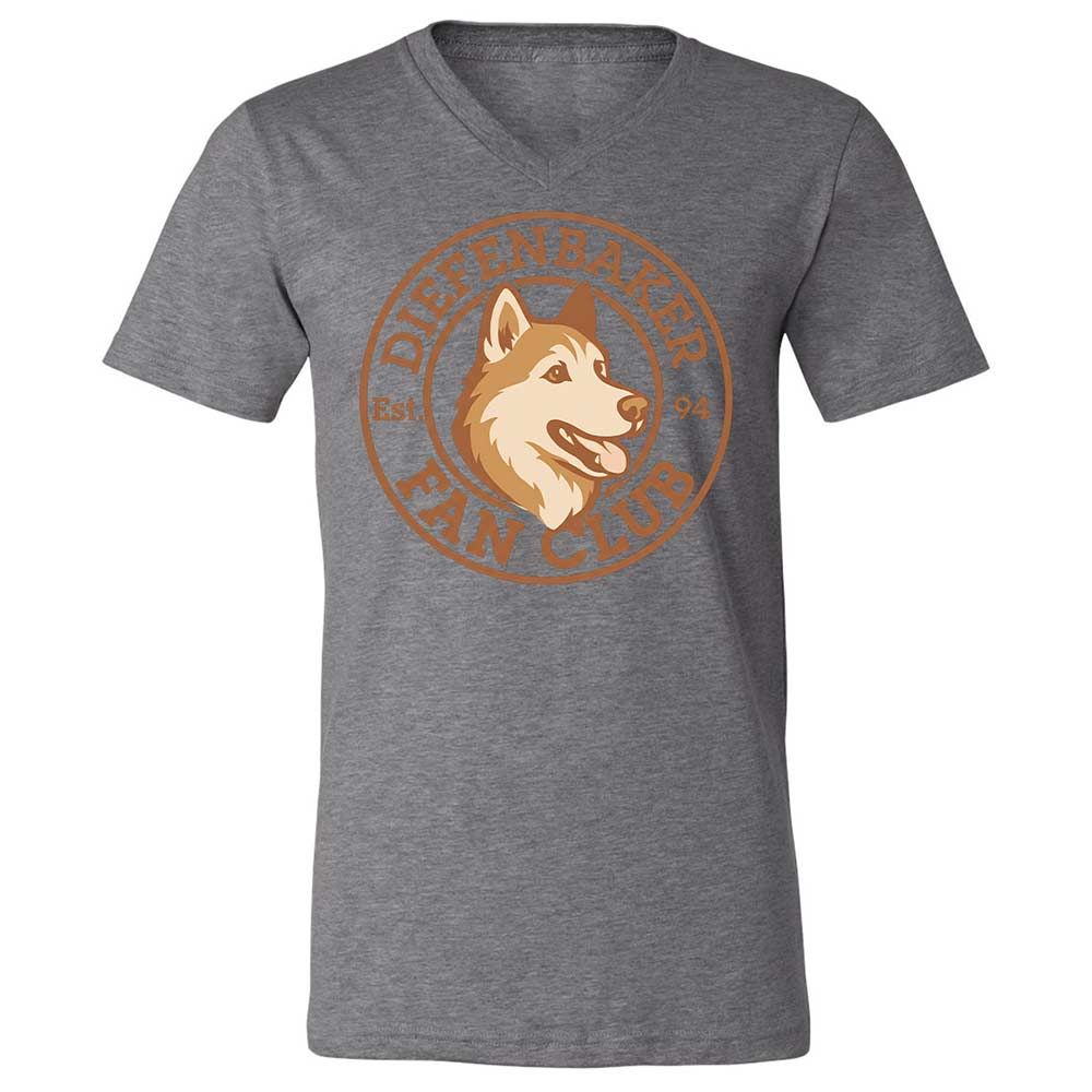 Unisex V-Neck T-Shirt - RFMCS77Z - Deep Heather - 9